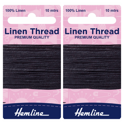 Strong Linen Mending Thread 2 x 10m Cards saddlery, canvas upholstery repair - ThreadandTrimmings