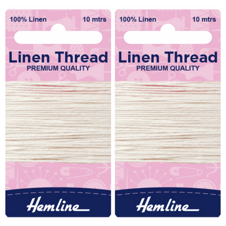 Strong Linen Mending Thread 2 x 10m Cards saddlery, canvas upholstery repair - ThreadandTrimmings
