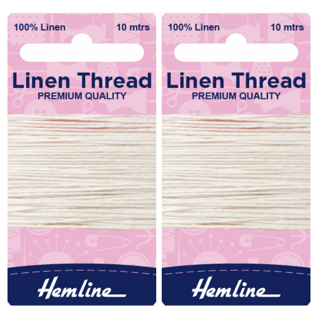 Strong Linen Mending Thread 2 x 10m Cards saddlery, canvas upholstery repair - ThreadandTrimmings