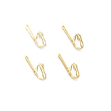 Curtain Hooks Brass Zinc Pleated  Available in Gold or Silver Colours - M472B