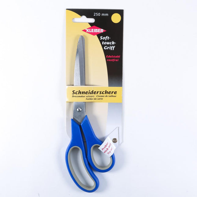 Soft Touch Stainless Steel Sewing and Dressmaking Scissors by Kleiber Rust Free - ThreadandTrimmings