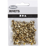 Jean Rivets - 50pcs of 7mm Diameter Rivets in Gold or Silver