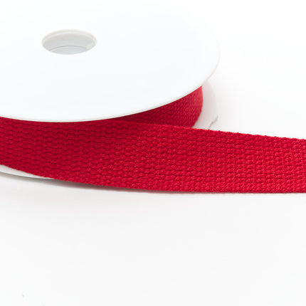 Bright Cotton Webbing With Patterned Basket Weave - 25mm Wide Use in Bag Making2 - ThreadandTrimmings
