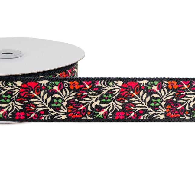 Webbing Shiny Printed Webbing for Bag Making - 38mm Wide - Price per Meter - ThreadandTrimmings