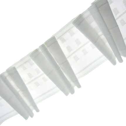 Pinch Pleat Curtain Tape 100mm (4") Wide 3 Pleats 1:2.5 Fullness MOLTO - ThreadandTrimmings