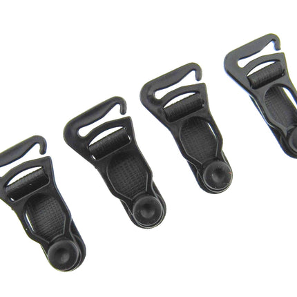 Suspender Ends Stocking Clips Garter Belt Clips 16mm 2 Sets Pack of 4 Clips - ThreadandTrimmings