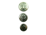 Anchor Buttons Silver Set of Silver Plastic Anchor Navy Sailor Blazer Buttons FS