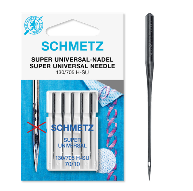Super Universal Sewing Machine Needles by Schmetz Domestic Use Antiadhesive - ThreadandTrimmings