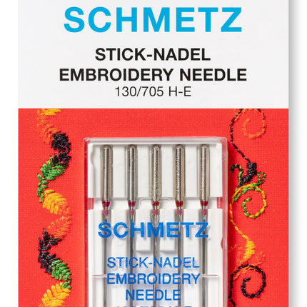 Embroidery Sewing Machine Needles by Schmetz 75 / 90 - Regular and Titanium - ThreadandTrimmings