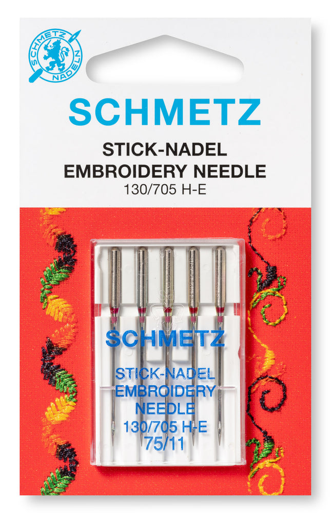 Embroidery Sewing Machine Needles by Schmetz 75 / 90 - Regular and Titanium - ThreadandTrimmings