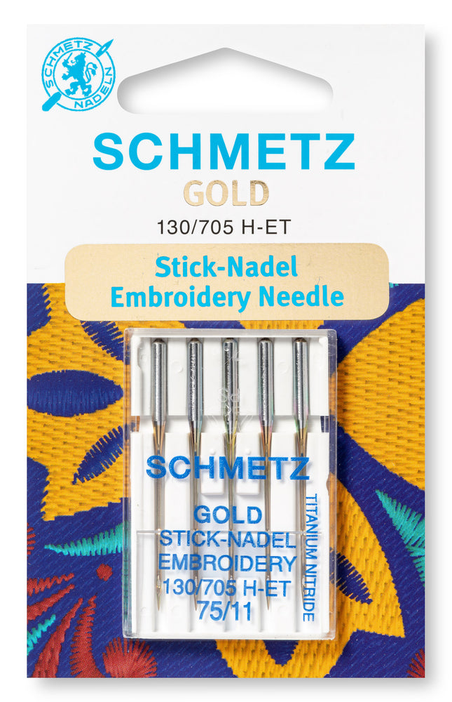 Embroidery Sewing Machine Needles by Schmetz 75 / 90 - Regular and Titanium - ThreadandTrimmings