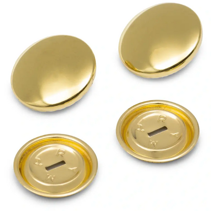 Metal Self Cover Buttons by Prym in Hang Sell Cards - 11mm / 15mm / 19mm / 23mm - ThreadandTrimmings