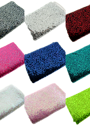 Sequin Dancewear Stretch Fabric Polyester/Spandex  58 Inch Wide  310 GSM - ThreadandTrimmings