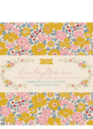 Tilda Creating Memories Charm Pack 32Pcs 12.5x12.5cm Spring Summer Autumn Winter - ThreadandTrimmings