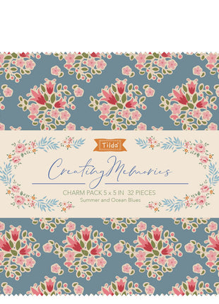 Tilda Creating Memories Charm Pack 32Pcs 12.5x12.5cm Spring Summer Autumn Winter - ThreadandTrimmings