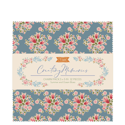 Tilda Creating Memories Charm Pack 32Pcs 12.5x12.5cm Spring Summer Autumn Winter - ThreadandTrimmings