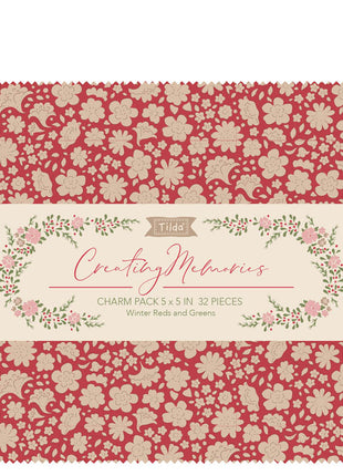 Tilda Creating Memories Charm Pack 32Pcs 12.5x12.5cm Spring Summer Autumn Winter - ThreadandTrimmings