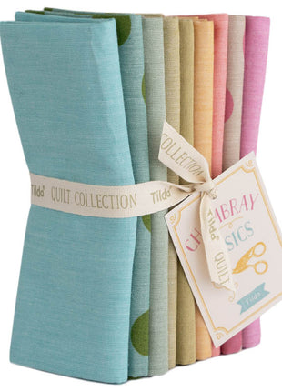 Tilda Chambray Spring Summer Autumn Winter 9 x Fat Quarter Bundle 50cm x 55cm - ThreadandTrimmings