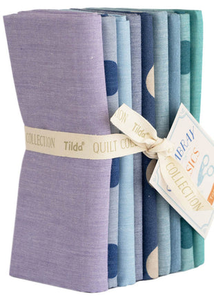Tilda Chambray Spring Summer Autumn Winter 9 x Fat Quarter Bundle 50cm x 55cm - ThreadandTrimmings