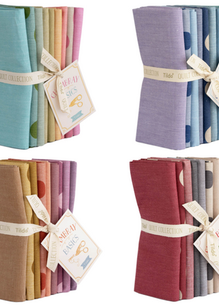 Tilda Chambray Spring Summer Autumn Winter 9 x Fat Quarter Bundle 50cm x 55cm - ThreadandTrimmings