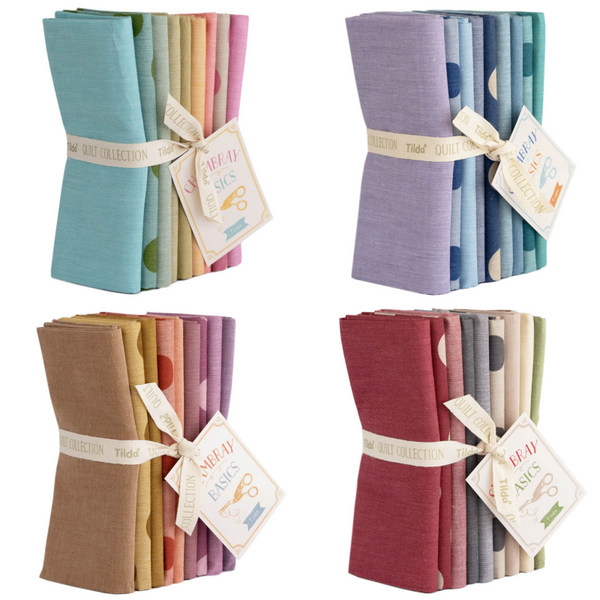 Tilda Chambray Spring Summer Autumn Winter 9 x Fat Quarter Bundle 50cm x 55cm