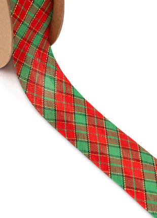 Tartan Bias Binding 25mm Wide By Trimz - ThreadandTrimmings