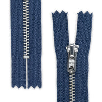 Trouser Skirt Jean Zip, Closed End Metal Teeth 5mm Wide Teeth, 9-Colours 4-Sizes