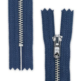 Trouser Skirt Jean Zip, Closed End Metal Teeth 5mm Wide Teeth, 9-Colours 4-Sizes