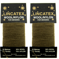 Mending Darning Repair Wool & Yarn by Lincatex - Price is for 2 x 10 Meter Cards