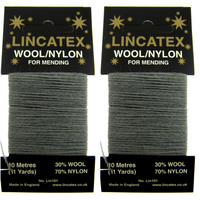 Mending Darning Repair Wool & Yarn by Lincatex - Price is for 2 x 10 Meter Cards