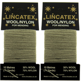 Mending Darning Repair Wool & Yarn by Lincatex - Price is for 2 x 10 Meter Cards