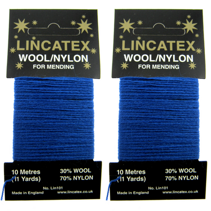 Mending Darning Repair Wool & Yarn by Lincatex Price is for 2 x 10 Meter Cards - ThreadandTrimmings