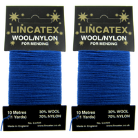 Mending Darning Repair Wool & Yarn by Lincatex - Price is for 2 x 10 Meter Cards