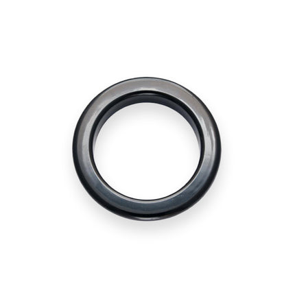 Eyelet curtain tape 76mm with black rings 40mm Thread and Trimmings