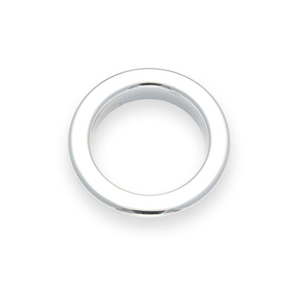 Eyelet curtain tape 76mm with shiny chrome rings 40mm Thread and Trimmings