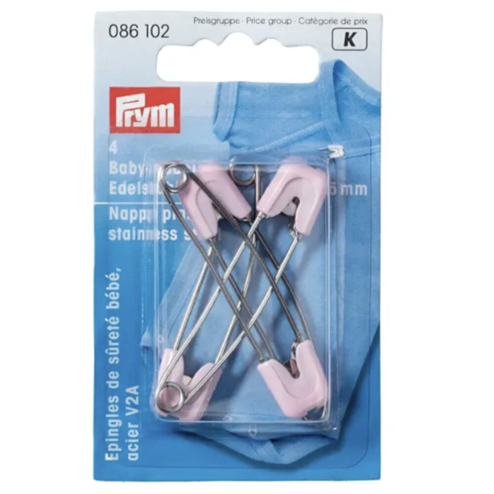 Baby Nappy Pins with Safety Lockable Cap - 55mm Long - Stainless Steel ...