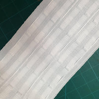 WHOLE ROLL 145MM (6") WHITE CURTAIN HEADER TAPE (50 METERS)  CT150B - ThreadandTrimmings