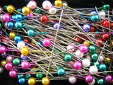 Pearl Craft Pins - 40mm Long Easy To Grip And Easy To See Craft Pins - 144 Pins
