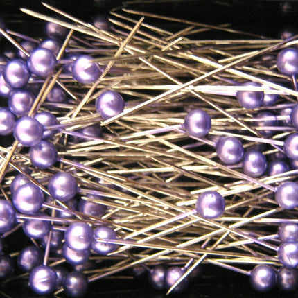 Pearlised Craft Pins 40mm 144 Pins 6 Colours Assorted Quilting Dressmaking - ThreadandTrimmings