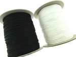 Thin Braided Austrian Festoon Cord - 1mm Black or White Curtain Blind Lift Cord
