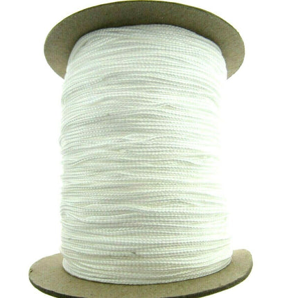 Thin Braided Austrian Festoon Cord 1mm Black or White Curtain Blind Lift Cord - ThreadandTrimmings