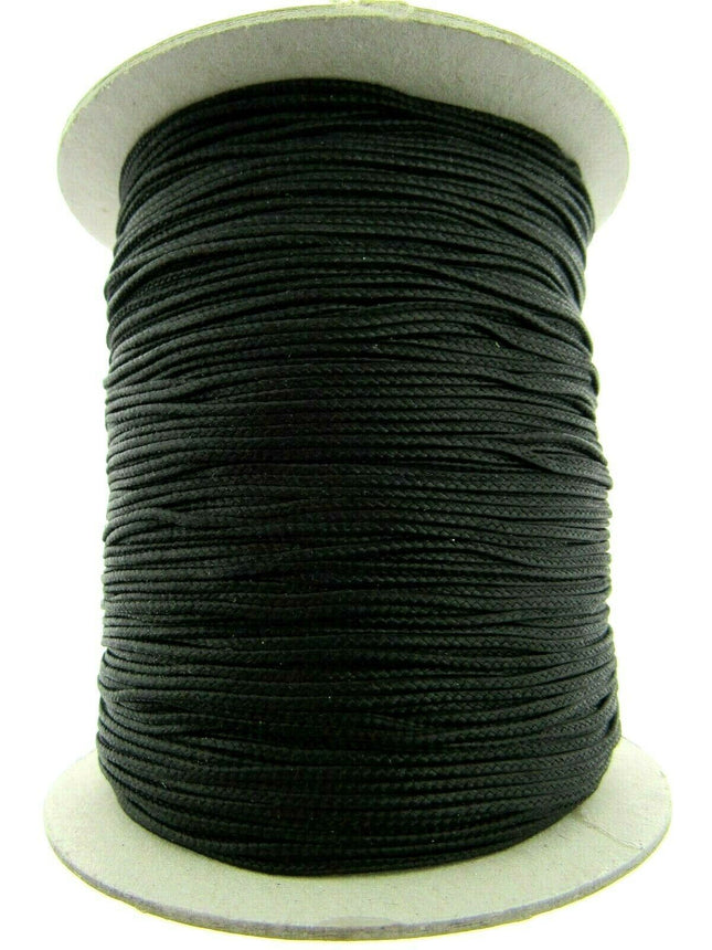 Austrian Festoon Lift Cord - - 250 Meter Full Roll of Black or White 1mm Cord