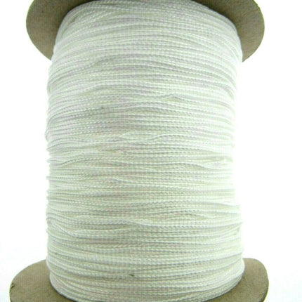 Austrian Festoon Lift Cord - - 250 Meter Full Roll of Black or White 1mm Cord