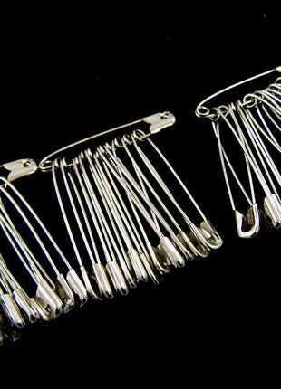 Safety Pins Extra Large Steel  - 57mm - 36 Pins Per Pack -  Good Quality - ThreadandTrimmings