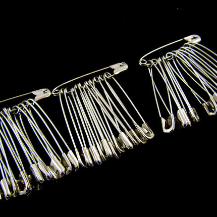 Safety Pins Extra Large Steel  - 57mm - 36 Pins Per Pack -  Good Quality - ThreadandTrimmings