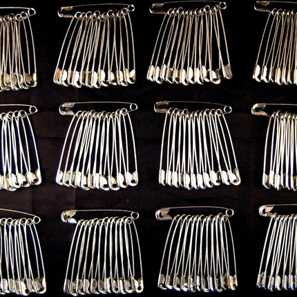 Safety Pins Extra Large Steel  - 57mm - 36 Pins Per Pack -  Good Quality - ThreadandTrimmings