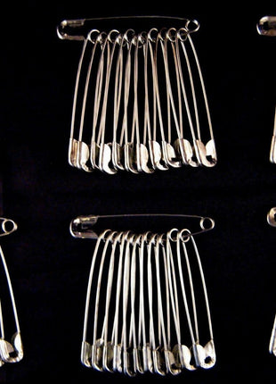 Safety Pins Extra Large Steel  - 57mm - 36 Pins Per Pack -  Good Quality - ThreadandTrimmings