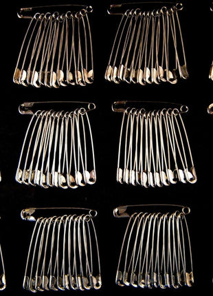 Safety Pins Extra Large Steel  - 57mm - 36 Pins Per Pack -  Good Quality - ThreadandTrimmings
