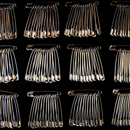 Safety Pins Extra Large Steel  - 57mm - 36 Pins Per Pack -  Good Quality - ThreadandTrimmings