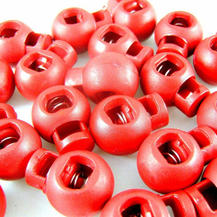 Cord Lock End Toggles with Metal Spring - 20mm x 18mm - ThreadandTrimmings